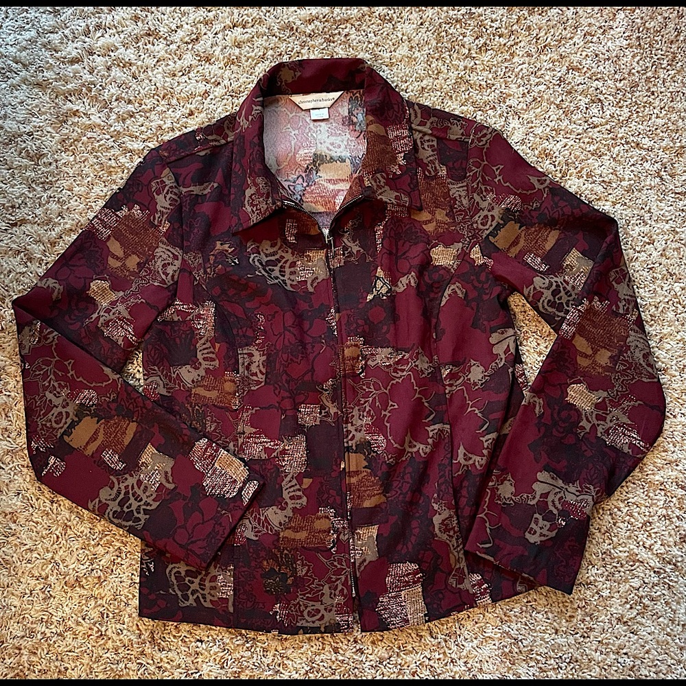 Christopher & Banks Dressy Zip Jacket